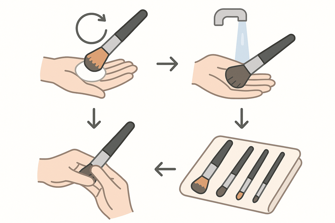 メイクブラシの洗い方｜失敗しない3ステップと長持ちのコツ【Brushy公式】
