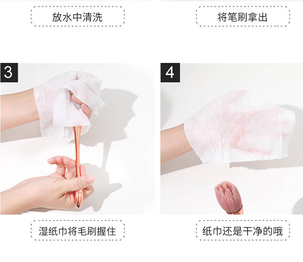 ローズゴールド フェイスブラシ 大型パウダー＆チークブラシ プロ仕様 メイクツール - brushy