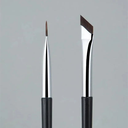 2本セット 極細 アイライナー・アイブロウブラシ 精密メイク用 - brushy