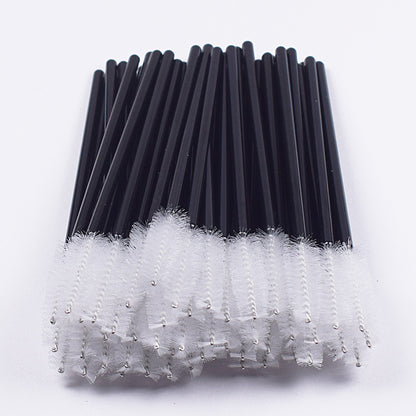 使い捨てマスカラブラシ＆まつげコーム 綿棒型アプリケーター アイラッシュエクステ・メイク用 - brushy