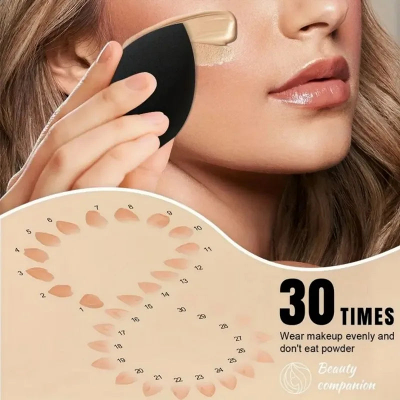 ブラックメイクブラシ9本セット＋ビューティーエッグ付き｜全肌質対応・アルコールフリー・やわらか極細毛 - brushy