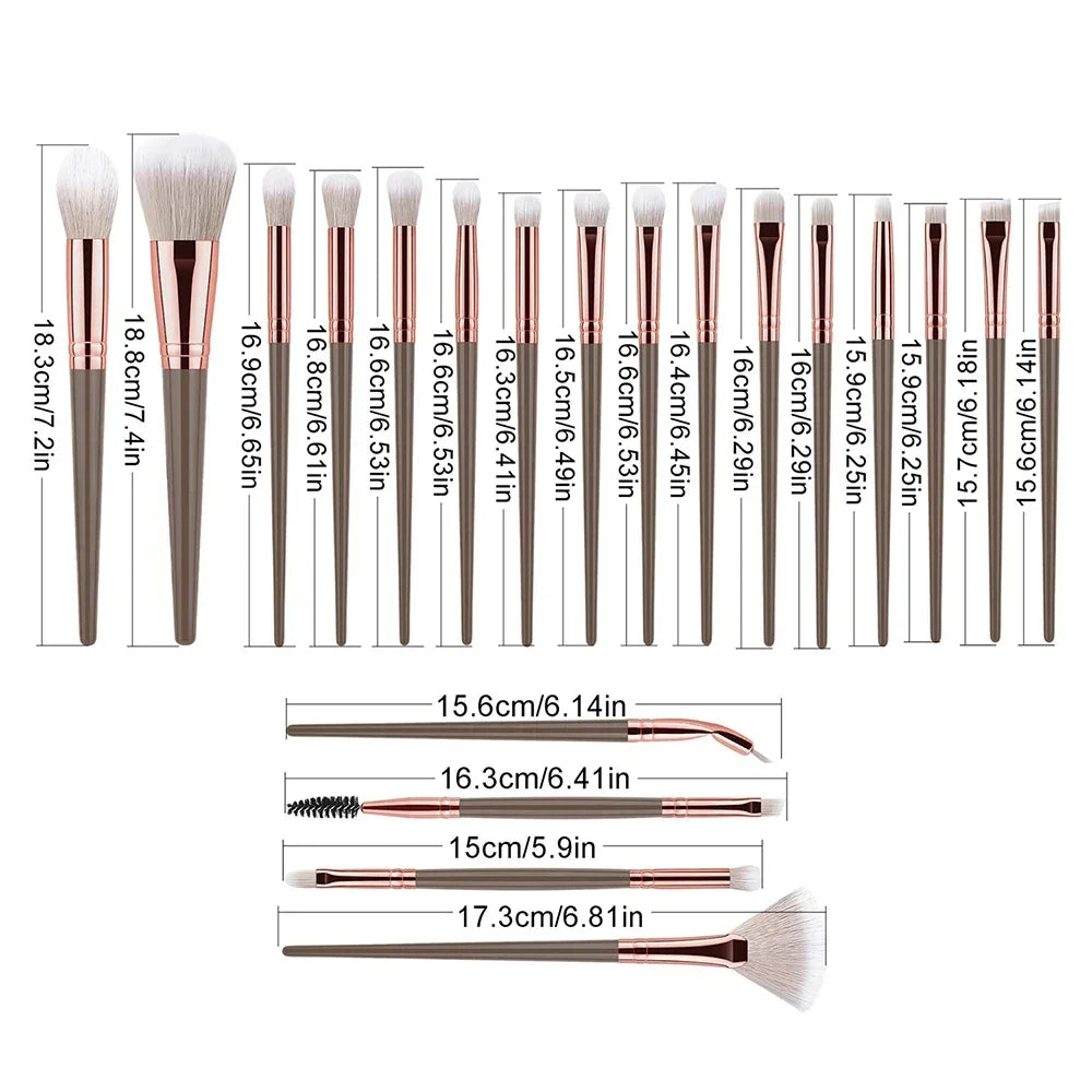 クラシックメイクブラシセット｜クリーム・パウダー・リキッド対応の多機能コスメブラシ - brushy