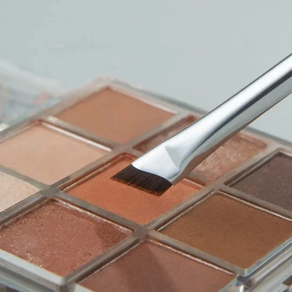 2本セット 極細 アイライナー・アイブロウブラシ 精密メイク用 - brushy