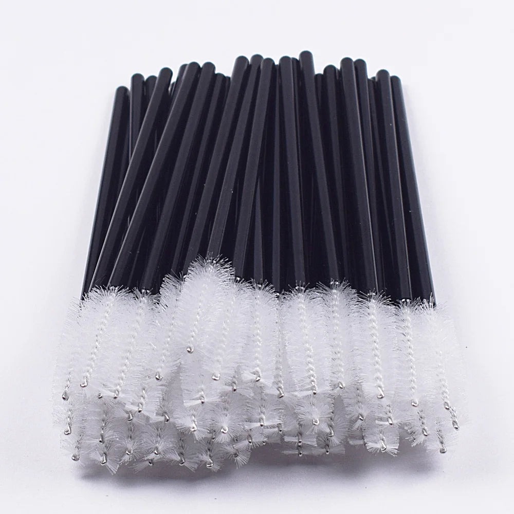 使い捨てマスカラブラシ＆まつげコーム 綿棒型アプリケーター アイラッシュエクステ・メイク用 - brushy