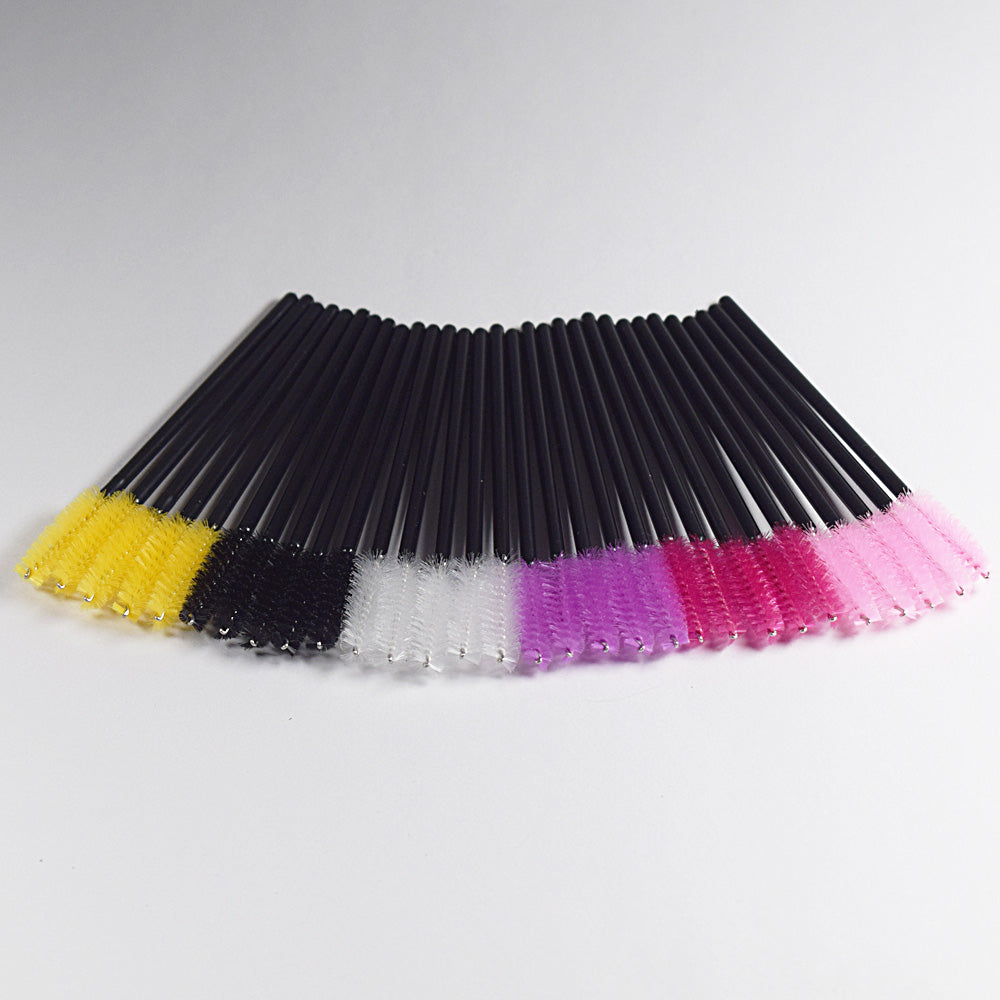 使い捨てマスカラブラシ＆まつげコーム 綿棒型アプリケーター アイラッシュエクステ・メイク用 - brushy