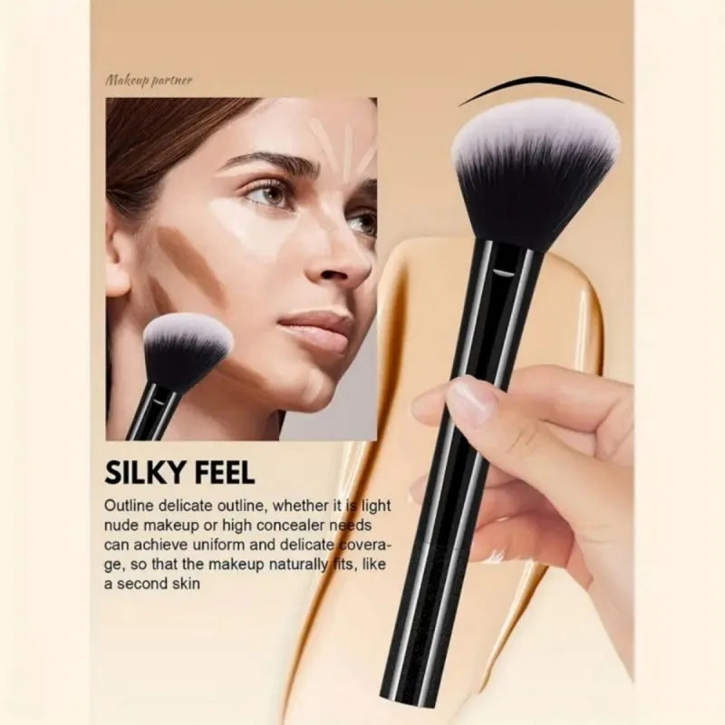 ブラックメイクブラシ9本セット＋ビューティーエッグ付き｜全肌質対応・アルコールフリー・やわらか極細毛 - brushy