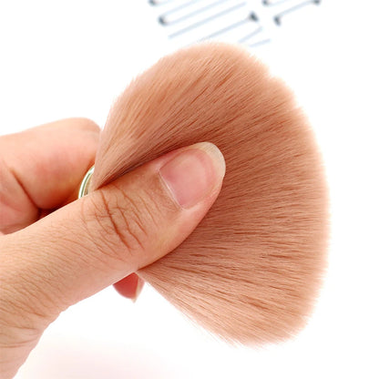 ローズゴールド フェイスブラシ 大型パウダー＆チークブラシ プロ仕様 メイクツール - brushy