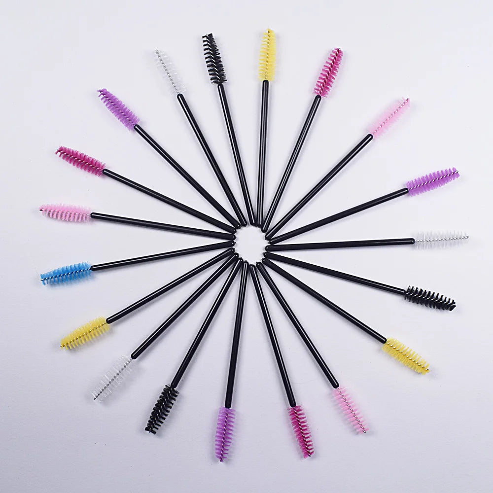 使い捨てマスカラブラシ＆まつげコーム 綿棒型アプリケーター アイラッシュエクステ・メイク用 - brushy