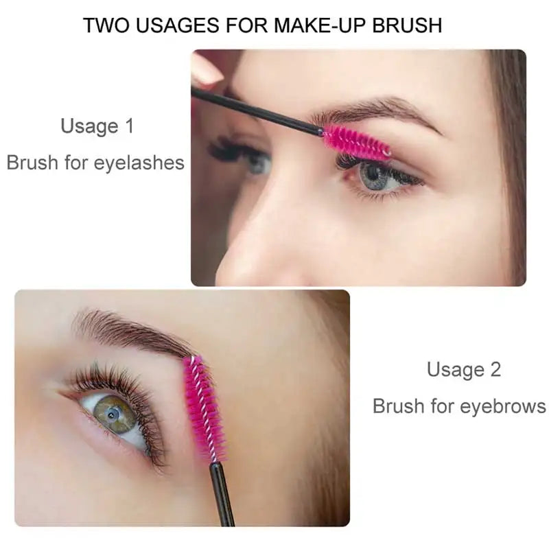 使い捨てマスカラブラシ＆まつげコーム 綿棒型アプリケーター アイラッシュエクステ・メイク用 - brushy