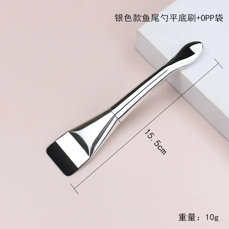 ローズゴールド フェイスブラシ 大型パウダー＆チークブラシ プロ仕様 メイクツール - brushy