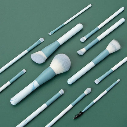 12本セット ソフトメイクブラシ｜ファンデーション・チーク・パウダー・アイシャドウ・コンシーラー用 - brushy